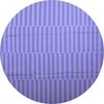 thumbnail image 1 of Ahgly Company Indoor Round Abstract Blue Contemporary Area Rugs, 4' Round, 1 of 4