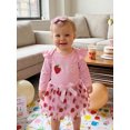 thumbnail image 5 of Cjfdfy Newborn Baby Girl 1St Birthday Outfit One Birthday Embroidery Long Sleeve Romper Strawberry Skirt And Headband Cake Smash Clothes Infant Cute My First Birthday Outfit, 5 of 9