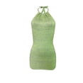 thumbnail image 2 of goowrom Women Summer Knitted Solid Color Tied Neck Backless Dress, 2 of 10