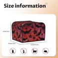 thumbnail image 4 of KLL Bats And Spiders Print 4 Slice Toaster Dust Covers Kitchen Small Appliance Cover with 2 Pockets,Can hold Jam Spreader Knife & Toaster Tongs (12.4 x 10.6 x 8.2), 4 of 6