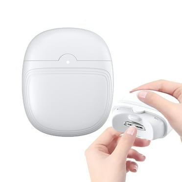 Electric Automatic Nail Clipper with Light & 2 Speeds,Fingernail Cutter and File 2 in 1 Design, Nail Scraps Storage,USB Rechargeable Safety Fingernail Trimmer for Baby, Kids, Seniors and Adult