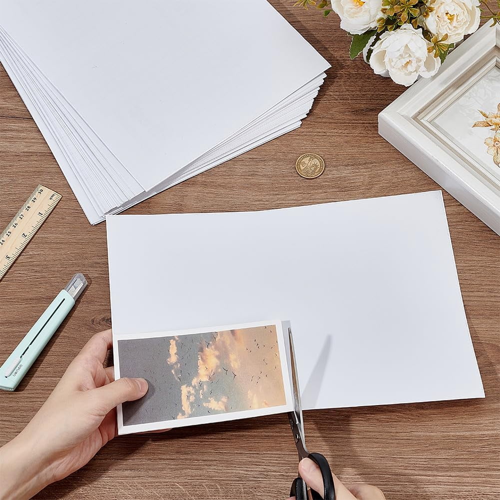 50 Pcs Self Adhesive Laminating Sheets 8.4x11.8 Inch Waterproof Self Sealing Laminating Sheets
