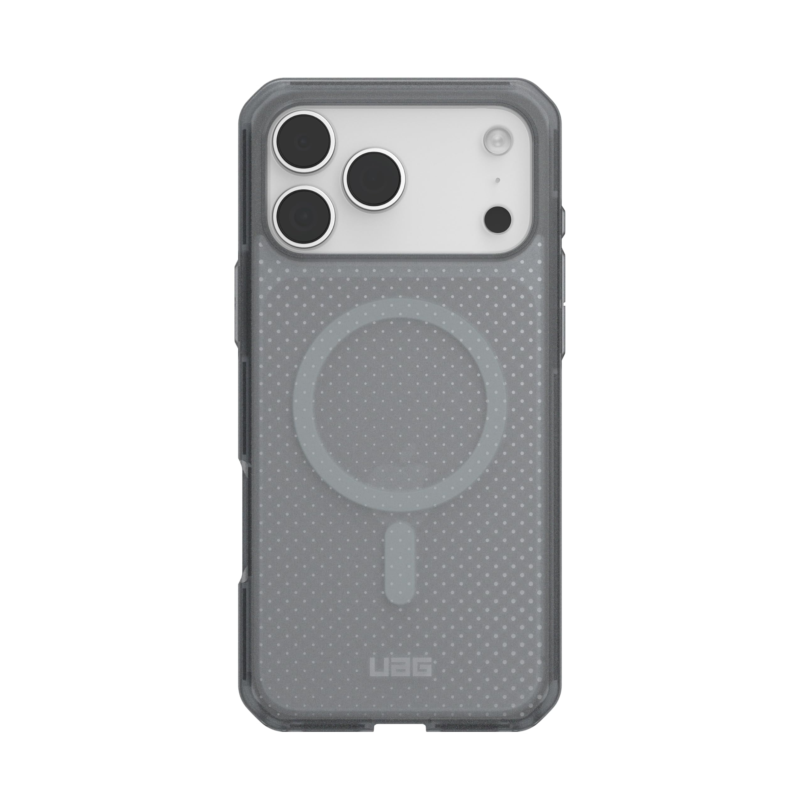 UAG iPhone 17 Pro Max Case Dot - Compatible with MagSafe Translucent Military Grade Protective Cover, Ash