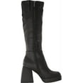 thumbnail image 6 of Circus By Sam Edelman Kylie Black Square Toe Knee High Block Geometric Heel Boots (Black, 6.5), 6 of 6