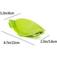 thumbnail image 2 of Colador de alimentos 2 piezas colador universal con clip filtro escurridor de silicona utensilios de cocina resistentes al calor para verduras espaguetis fideos pasta molida, 2 of 5
