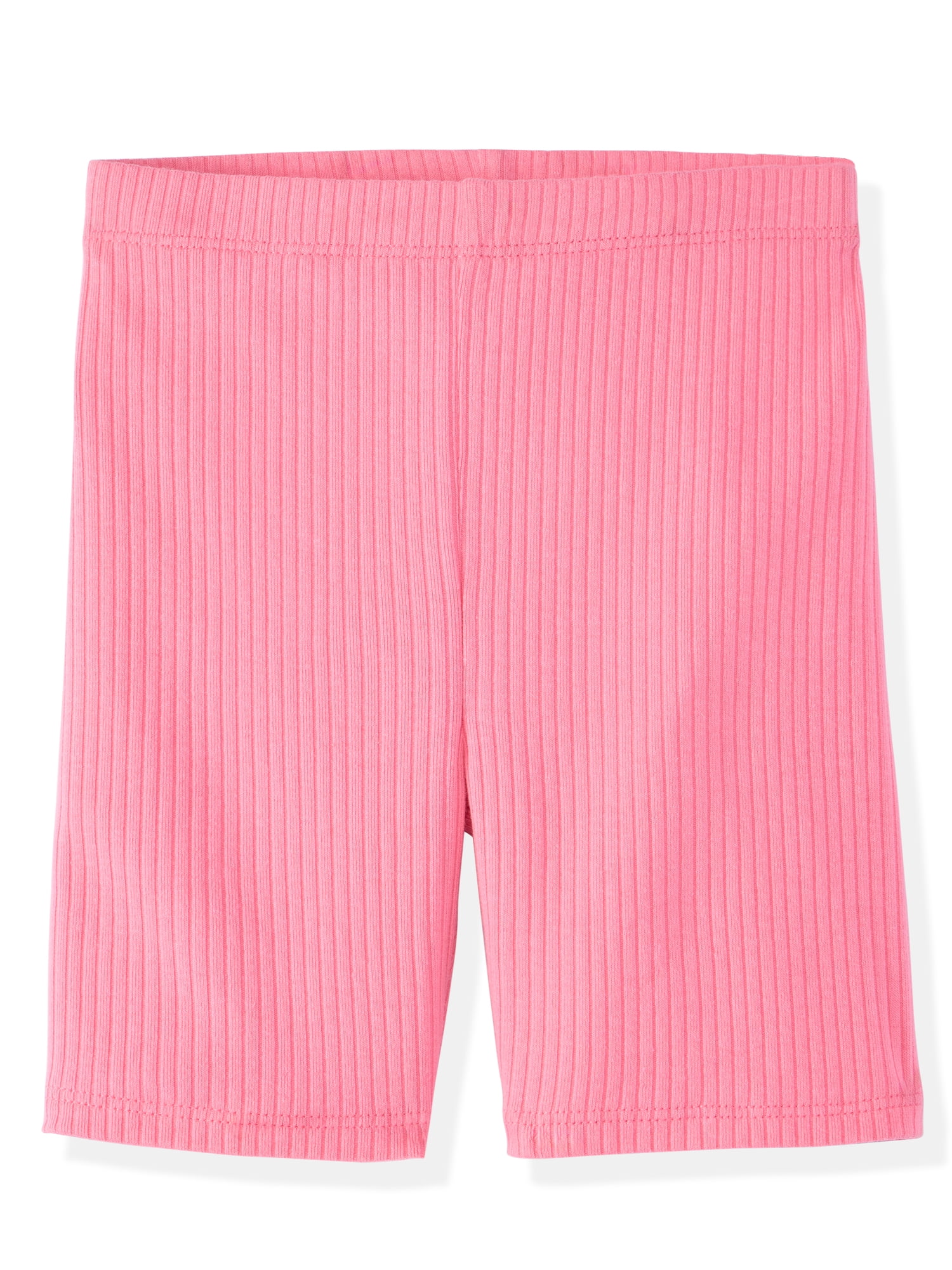 Garanimals Newborn, Baby & Toddler Girl Ribbed Biker Shorts, 4-Pack, Sizes 0-6T