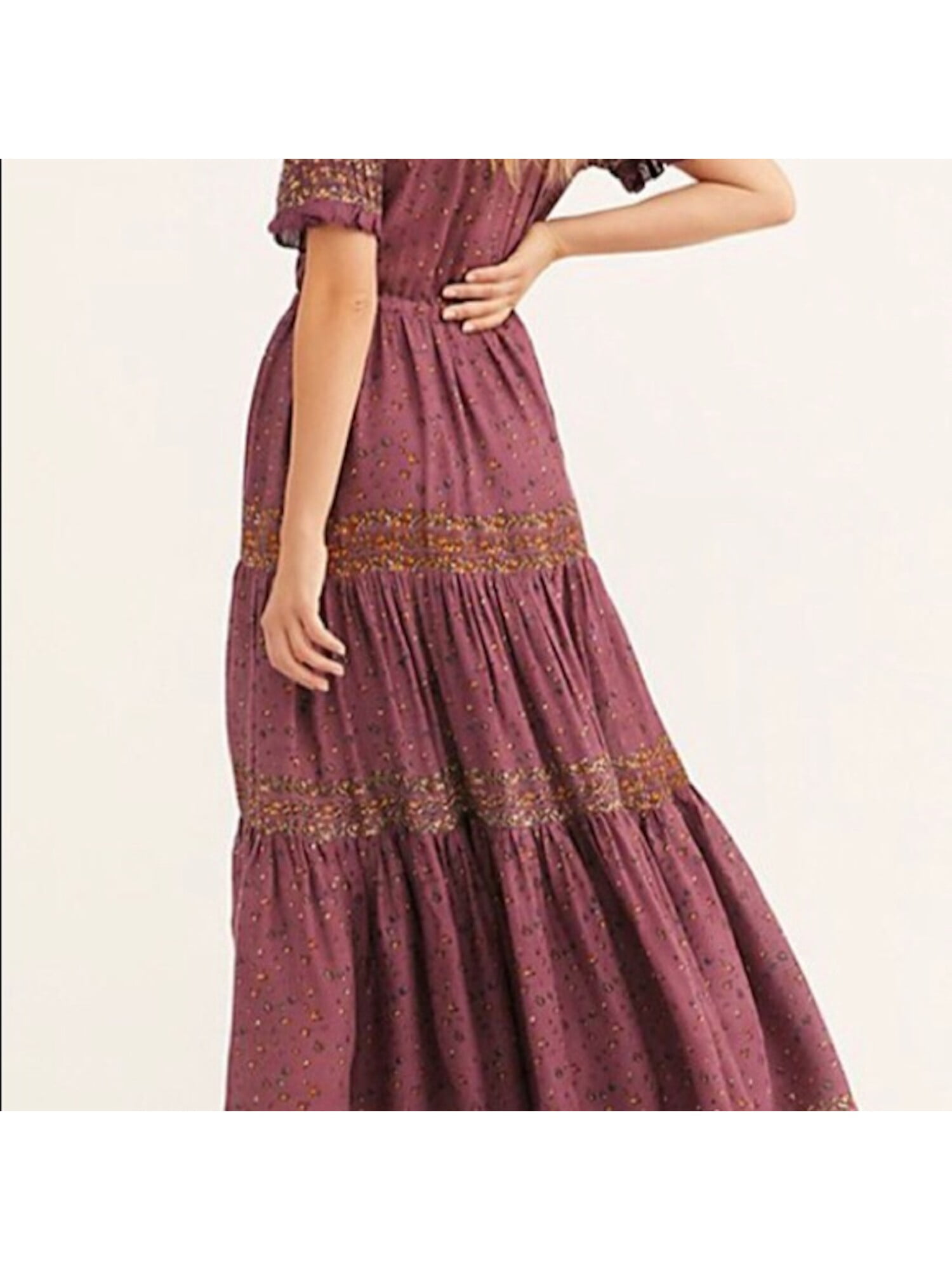 free people maroon dress