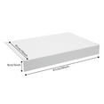 thumbnail image 3 of 5 Pcs 24 x 16 Inch PVC Wire Rack Covers for Removable Closet, Foamed PVC Rack Cover, Pantry Shelves Covers for Bathroom Kitchen Shelving, White, 3 of 17