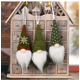 thumbnail image 3 of 3 piezas de mini muñecos navideños, gnomos, colgantes para árbol de Navidad, muñecos de peluche rosas, decoración navideña para el hogar, Navidad 2024, 3 of 5