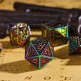 thumbnail image 2 of Cusdie 7-Die Metal DND Dice Set, Maze Design Metal Polyhedral D&D Dice Set for DND Dungeons and Dragons TTRPG Role Playing Games, 2 of 5