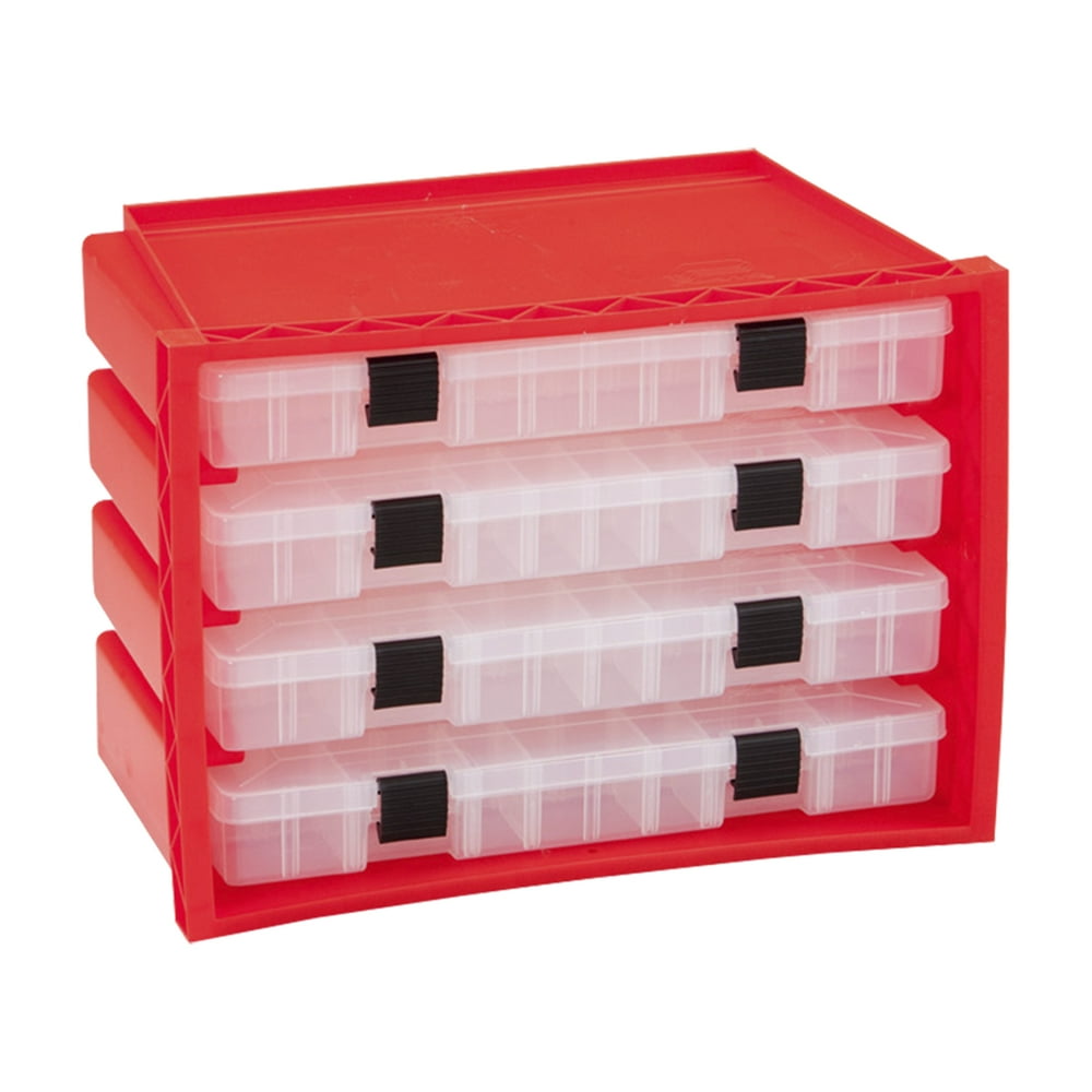 Plano Portable Rack System Organizer w/ 4 Utility Storage Box Drawers