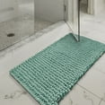 thumbnail image 4 of Microdry High Low Chenille Memory Foam Bath Mat, 21" x 34", Aqua, 4 of 7