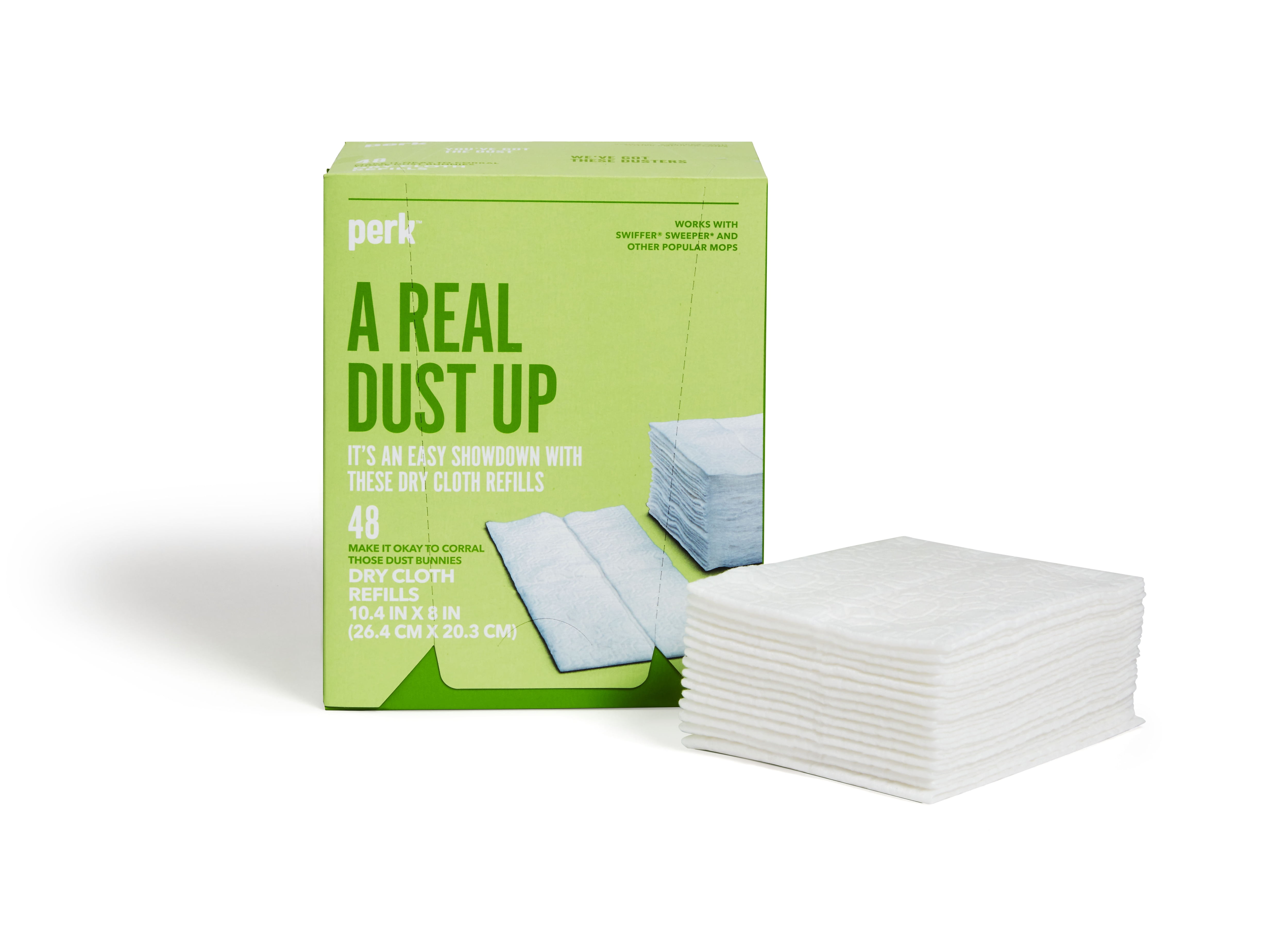 Perk Dry Cloth Refills, White, 48/Pack (PK54908) PK54908CC Walmart
