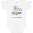thumbnail image 3 of Inktastic My Grandma Loves Me to the Moon and Back Elephant Family Boys or Girls Baby Bodysuit, 3 of 5