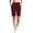 Wine, variant on Kaemgyyd Womens Bermuda Sweat Shorts Drawstring High Waist Straight Leg Shorts Knee Length Workout Summer Casual Shorts with Pockets