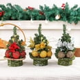 thumbnail image 5 of Gnwei Mini Christmas Tree Decorations, 9-Inch Small Table Top Portable Christmas Tree with Red Berries for Kid Gift Office Tabletop and Room Desktop Holiday Party Decorations, 5 of 9