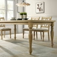 thumbnail image 3 of Roundhill Furniture Verta 5-PC Dining Set, Dining Table with 4 Cross Back Chairs, Light Oak Finish, 3 of 18