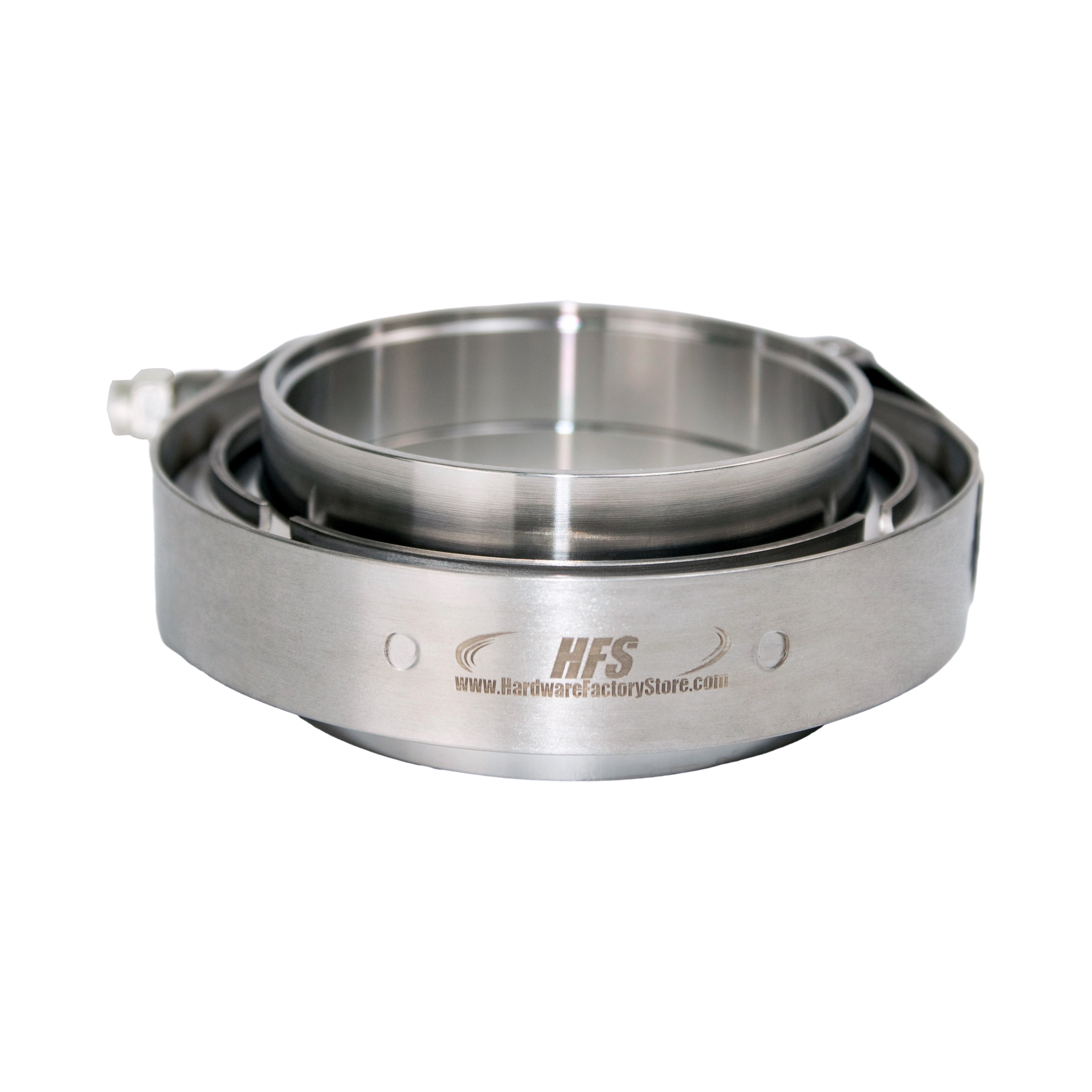 HFS (R) 3" (76.2mm) Stainless Steel 304 Quick Release V-Band Turbo Downpipe Exhaust Clamp