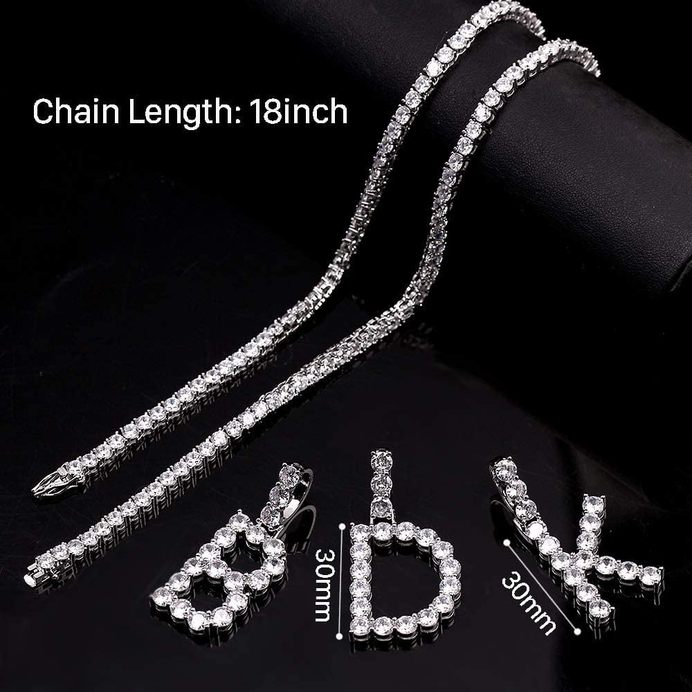 Bling Personalized Letter Pendant 