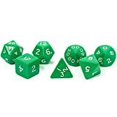 thumbnail image 3 of Green Jumbo Dice with White Numbers D6 24mm (15/16in) Set of 7 Koplow Games, 3 of 3