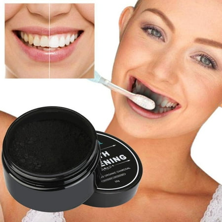 TekDeals Organic Coconut Activated Charcoal Natural Teeth Whitening Powder