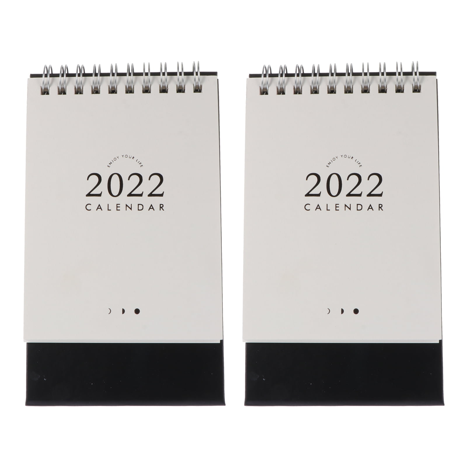 2Pcs Desktop Mini Small Notepad Calendar Mini Calendars of the Year 2022