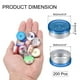 thumbnail image 2 of Tapas Flip Off de 20 mm Uxcell 200PCS Sellos Sin Rebabas Tapas Superior Flip Off para Frascos de Vidrio y Frascos Liofilizados, Azul/Plata, 2 of 6