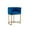 Blue Velvet-Gold Frame, variant on Guyou 24” Modern Linen Counter Barstool with Upholstered Bucket Kitchen Island Chair with Gold Metal Frame and Curved Back for Living Room and Dining Room, Beige