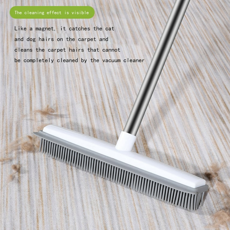 2 In1 Adjustable Floor Scrub Brush Long Handle Bathroom Wiper Wall