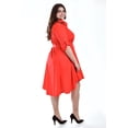 thumbnail image 2 of Vestido asimetrico Roman Fashion /Tallas Extras, 9514 (Rojo) rojo 40, 2 of 7