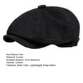 thumbnail image 4 of ievspot Men Newsboy Hat Spring Autumn Retro Beret Hat Octagonal Cap  Street Cap Women Painter Hat for Hiking Traveling Shopping, 4 of 4
