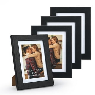 5X7 Picture Frames Set of 6, Rustic Picture Frame 4X6 with Mat or 5X7  without Ma