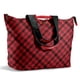thumbnail image 1 of Bolsa de Playa Fit & Fresh Grande para Mujer a Cuadros Rojos, 1 of 6