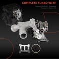 thumbnail image 2 of A-Premium MGT1446S Complete Turbocharger Turbo Kit with Gasket Compatible with Volkswagen Models - Jetta 2014-2018, Passat 2014-2020, Beetle 2014-2017 - Replace# 06K145721D, 2 of 6