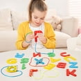 thumbnail image 3 of Learn Lacing Alphabet Uppercase 26 Letters 10Numbers 8 Laces Alphabet Threading Letters Alphabet Learning Toys Alphabet String Letter For Boys Girls Recognition Educational, 3 of 7