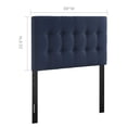thumbnail image 3 of Modern Fabric Upholstered Twin Panel Headboard in Navy, 3 of 6
