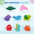 thumbnail image 6 of LotFancy 8Pcs Bath Toys for Toddler Infant, No Hole Mold Free Sea Animal Baby Bath Tub Toys, 6 of 10