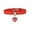 Red, variant on Cute Pet Peach Heart Collar Comfortable and Adjustable Bright Colors with Heart Decoration