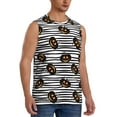 thumbnail image 2 of Yiaed Haloween Pumpkins Print Men's Singlet Vests Summer Running Muscle Tank Tops Gym Undershirt Round Neck Sleeveless for man, 2 of 5