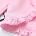 thumbnail image 7 of YEAHDOR Kids Toddlers Girls Ruffled Ballet Dance Cardigan Long Sleeve Knot Wrap Tops, 7 of 7