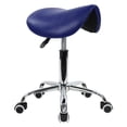 thumbnail image 1 of Taburete rodante KKTONER, giratorio y ajustable con ruedas, color azul, 1 of 7