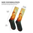 thumbnail image 2 of Lsque Red And Blue Fire Peacock Pattern Sport Compression Socks for Men & Women 15-20 mmHg Knee High Nurse Pregnant Running Medical and Travel Athletic, 2 of 6