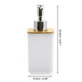 thumbnail image 4 of Unique Bargains 1 Set  Square Soap Pump Dispenser Set for Bathroom for Laundry Rooms White, 4 of 6
