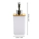 thumbnail image 4 of Conjuntos de dispensadores de jabón cuadrado únicos para baño y lavandería en blanco, 4 of 6