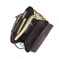 thumbnail image 4 of Balery Blue White Striped Sunflower A Mochila de Cuero para Mujeres, Gran Capacidad, Bolsa de Viaje Multifuncional, Mochila de Cuero y Bolsa de Hombro para Mujeres, 4 of 4