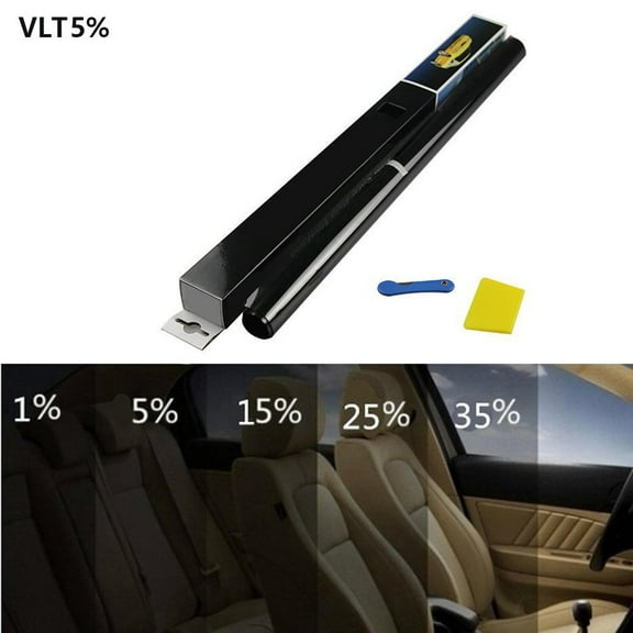 300CMx50CM Sunshade Film Car Home Tint Film Black Roll 5% VLT Tinting Tools Kit