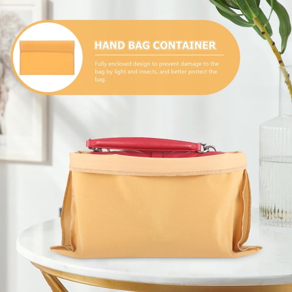 LIFKOME Lightweight Khaki Handbag Wrapping Pouch with Sealing Design for Bag Protection