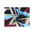 thumbnail image 3 of INSPIRE CHIC Women's Stripe Print Square Scarves Head Scarf Kerchief Black Blue, 3 of 5