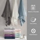 thumbnail image 5 of Juego de Toallas de baño Turco, algodón, 600 g/m², de Lujo, Gruesas, Suaves, absorbentes, para baño, Ducha, Manos, Cara, Varios tamaños, Blanco, 6 Piezas, 5 of 7