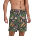 thumbnail image 5 of KLL Forest Animals And Plants for Men's 1-Pack Shorts,Sleep Pajama Shorts for Men Soft Pj Shorts Men's Pajama Bottoms Sleepwear -4X-Large, 5 of 7